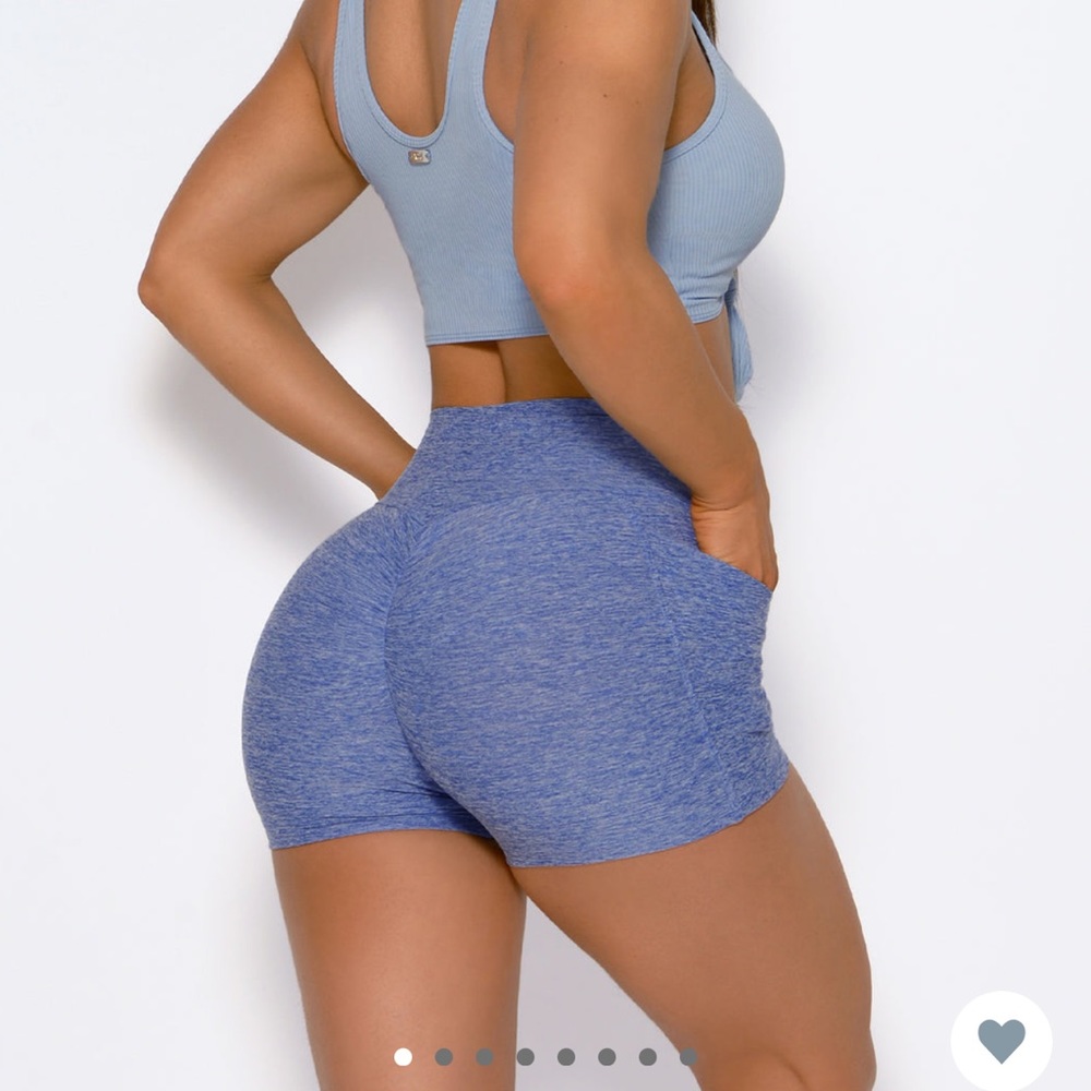 Bombshell curve shorts sky blue